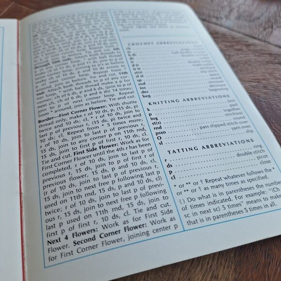 Coats & Clarks‎ 222 Doily Knitted Tatted Crocheted 1972 Vintage Booklet Stitch - Picture 4 of 6